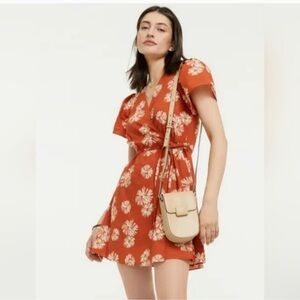 Madewell Floral 100% Cotton Wrap Dress Size Small